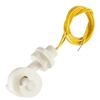 SODIAL (R) Датчик уровня воды белый ПП правый угол поплавковый выключатель - изображение