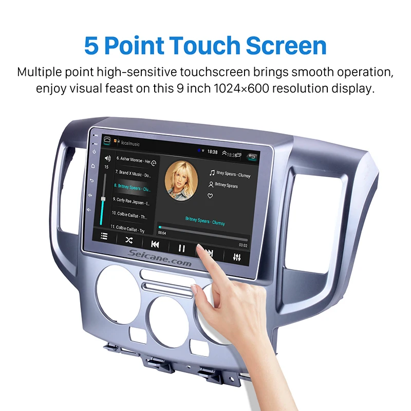 Clearance Seicane GPS Navigation Car Stereo Android 8.1 for NISSAN NV200 2009-2016 Radio Upgrade with DVD Player Touch Screen Bluetooth 2