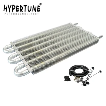 

Hypertune - UNIVERSAL 304.8X190.5X19.05 ALUMINUM REMOTE TRANSMISSION OIL COOLER KIT / AUTO-MANUAL RADIATOR CONVERTER HT4123