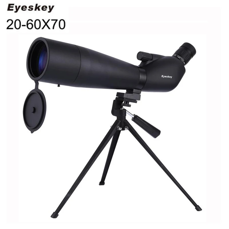 Eyeskey 20-60x70 Zoom Spotting Scope Monocular Telescope With Portable Tripod Monoculares Professional Bird Animal Telescope outdoor telescope spotting scope hd monocular with portable tripod monoculares20 60x60 professional telescope cell phone adapter