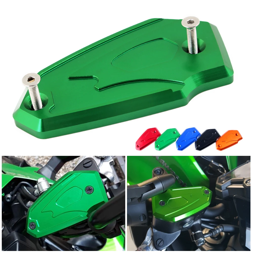 

Motorcycle accessories CNC Front Brake Fluid Reservoir clutch Fluid Oil Protector Tank Cap Cover For Kawasaki Z900 Z 900 2017