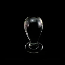 Medium Size 5cm Mushroom Glass Crystal Anal Plug Butt Beads Adult Sex Toys for Women Female Male Masturbation Couple Sex Product
