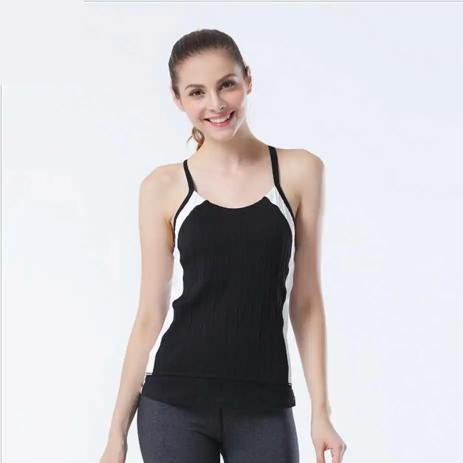 Brand New Slim Yoga Shirt Spaghetti strap font b Sport b font Vest Quality font b