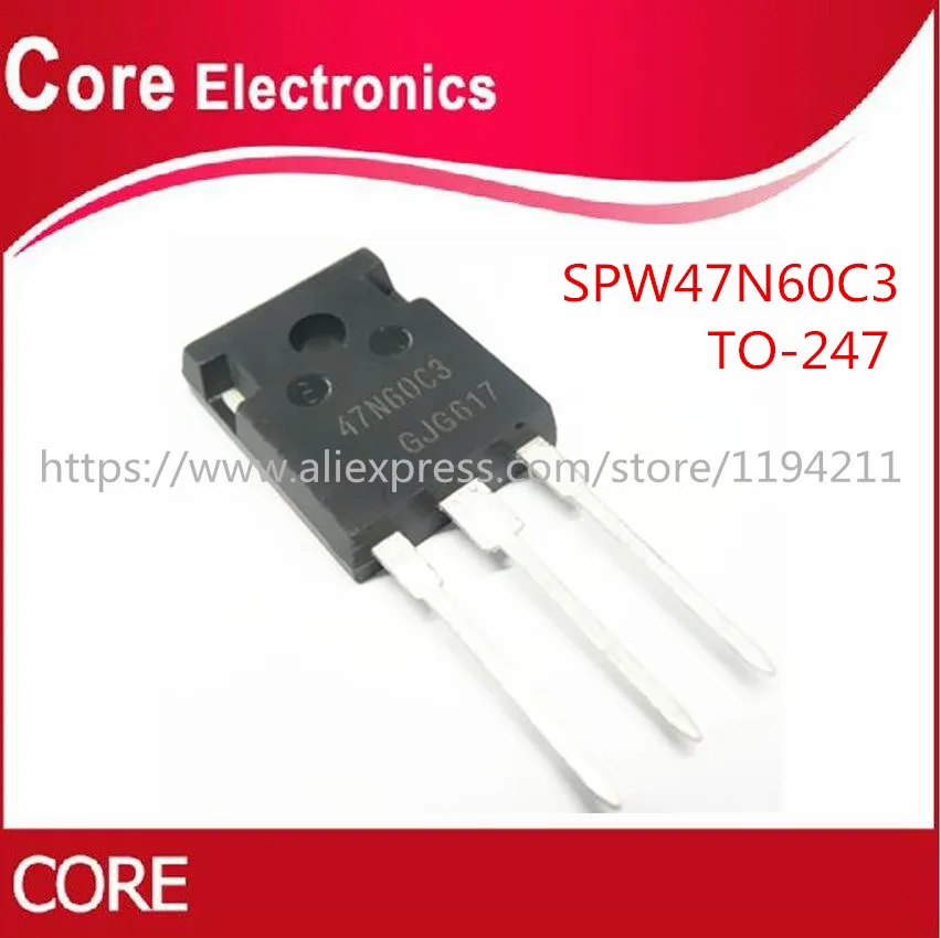 20 шт./лот SPW47N60C3 47N60C3-247 MOSFET