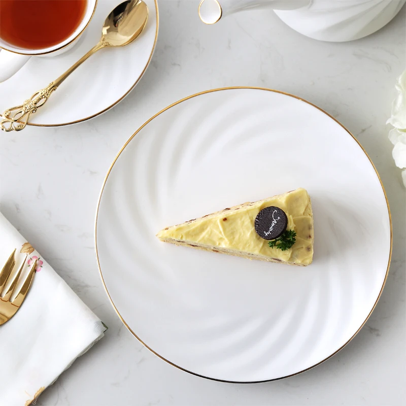 

wedding decoration Pastry plate dessert tea plate breakfast plate creative dessert cake dish ceramic European household