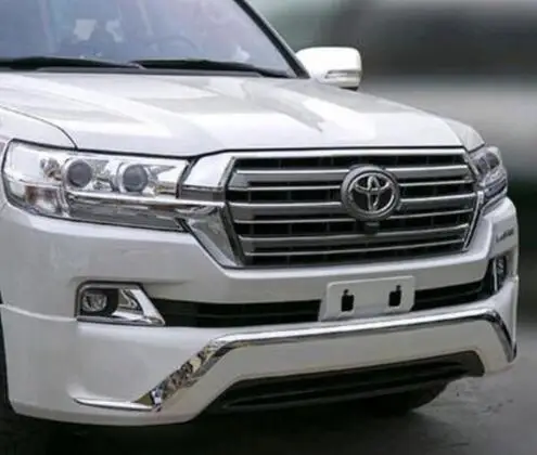 

High Quality ABS Car Front Bumper Mesh Grille Trim Racing Grills Fits For Toyota Land Cruiser LC200 2016 2017 2018 BY EMS