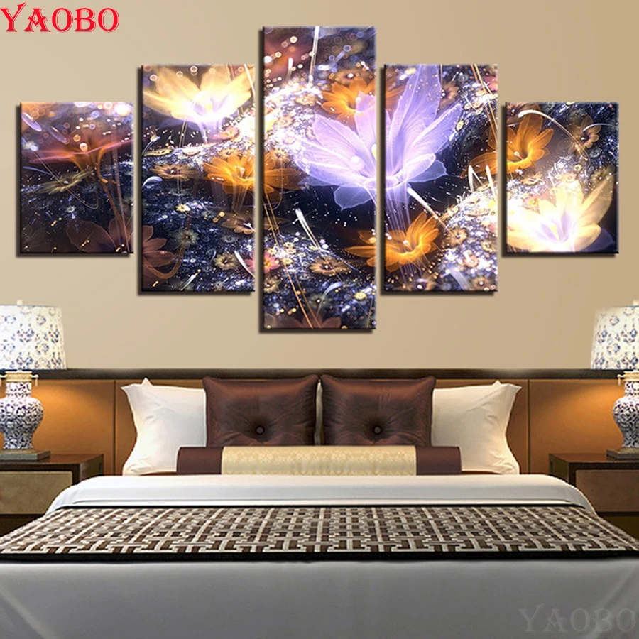 New Coming 5D DIY Diamond Painting Kits Cross Stitch With Frame Picture Of  Rhinestone Best Gift For Kids Artwork Bedroom Decor - AliExpress