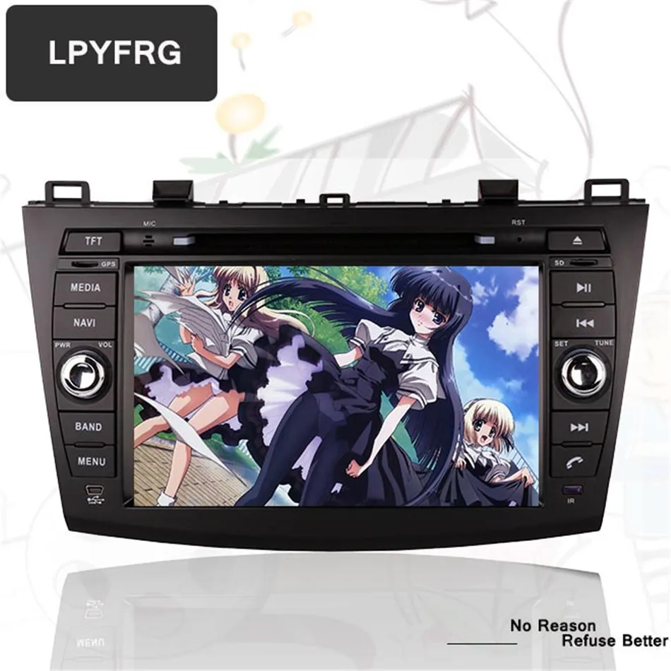 Perfect 2din car radio Android 9.0 Octa core for mazda 3 HD 1024*600 8 inch DVD player 2009 2010 - 2012 with HD 3/4G bluetooth Head unit 2