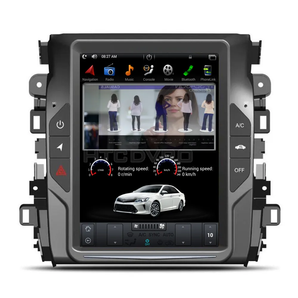 Sale YMODVHT 10.4inch Telsa Style Vertical Screen Quad Core Android 7.1 2GB RAM Car DVD GPS for Honda Avancier 2017 2018 RDS Radio 14