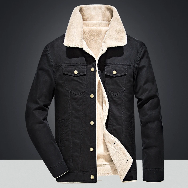 Jacket men's winter warm plus velvet thick cotton jacket men's jacket casual cotton fur collar military tactical Parker jacket Jacket men's winter warm plus velvet thick cotton jacket men's jacket casual cotton fur collar military tactical Parker jacket