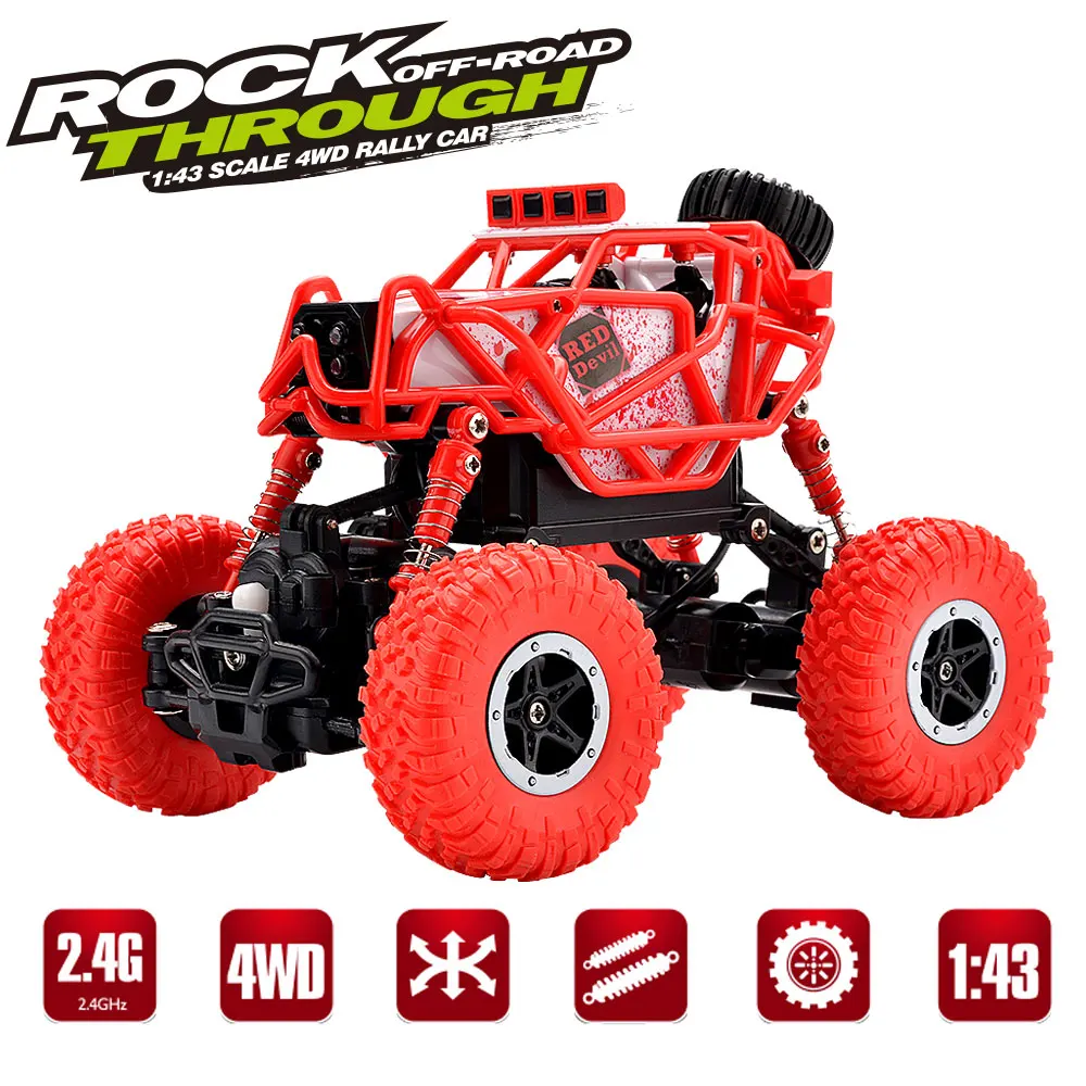 RC Rock Crawler Car 4WD 4 Modes Steering 2.4Ghz Radio Control Toy