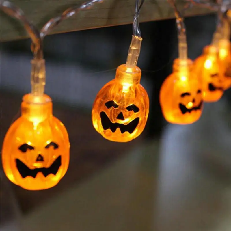 Novelty Pumpkin LED Fairy String Lights Halloween Party Decoration