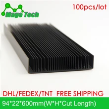 Светодиодный алюминиевый радиатор в виде пластины растут свет радиатор охлаждение Охладитель Fit транзистор IC теплопроводность светодиодный радиатор Электроника