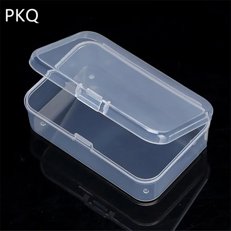 

22Sizes Mini Clear Plastic Small Box Jewelry Earplugs Storage Box Case Container Bead Makeup Clear Organizer Gift Box 1pieces