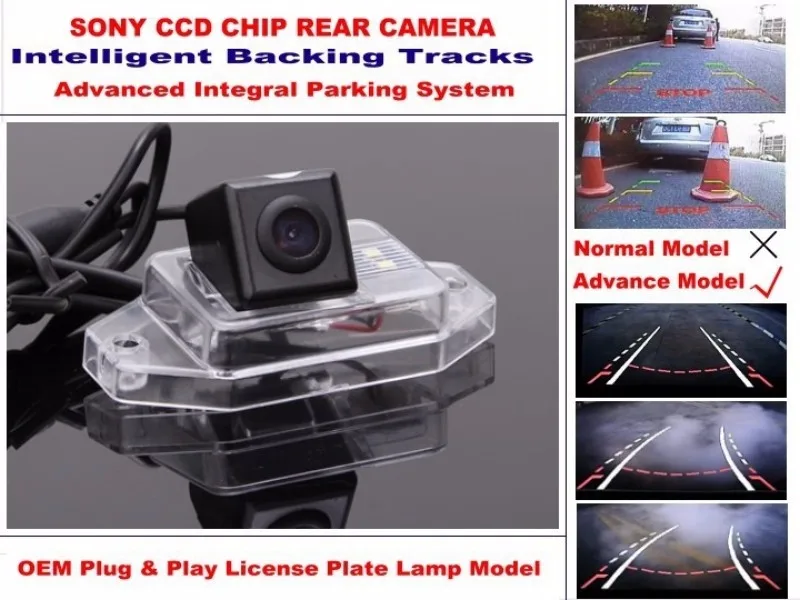 For Toyota FJ Cruiser 2007~2011 Smart Tracks Chip Camera  HD CCD Intelligent Dynamic Parking Car Rear View Camera (2)