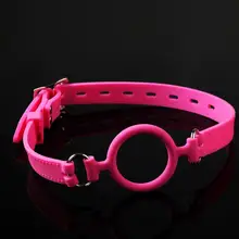 Jantes de Silicone Sexy Bola Mordaça Slave Harness Boca Fetiche BDSM Bondage Restrições Restrições Fetiche Iniciante Com Chave de Boca Brinquedo Divertido