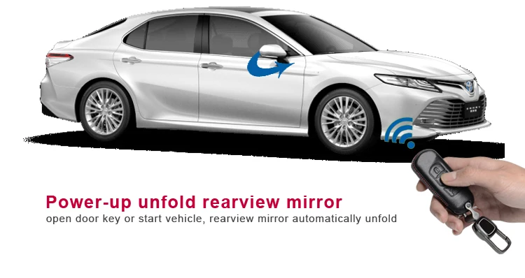 Новая автоматическая интеллектуальная Автомобильная боковая зеркало заднего вида автоматическая складная система для Toyota Camry- автомобильный боковой набор складных зеркал