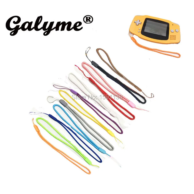 50 шт./партия, многоцветные плетеные шнурки на запястье для GBGameboy Advance SP, цветной шнурок на ремешке для мальчиков, подарок