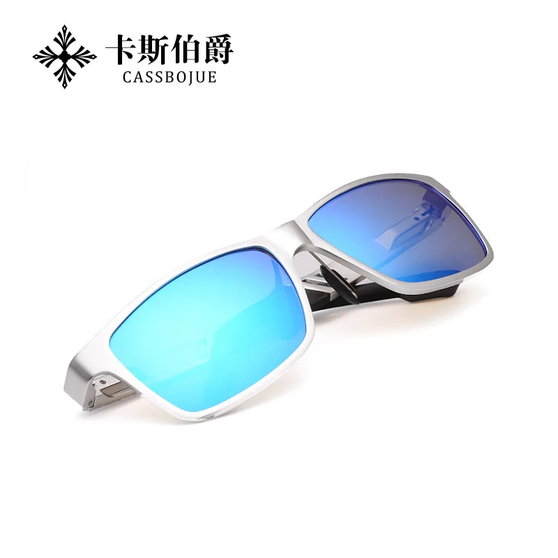 Мужские AL-MG Спортивные очки прочный оправы из сплавов поляризованные очки для вождения UV400 зеркальные довольно крутые защитные очки