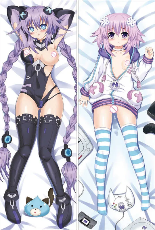 Нептун Hyperdimension Neptunia персонажи noire& фиолетовое сердце Бросок Наволочка choujigen игра Нептун тело наволочка 1-24