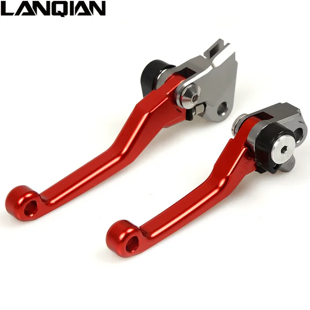 Motorcycle CNC Billet Pivot Foldable Clutch Brake Levers For HONDA XR250 MOTARD 1995-2007 CRM250R CRM250AR 1994-1999 XR400 2005-2008 Dirt Bike black
