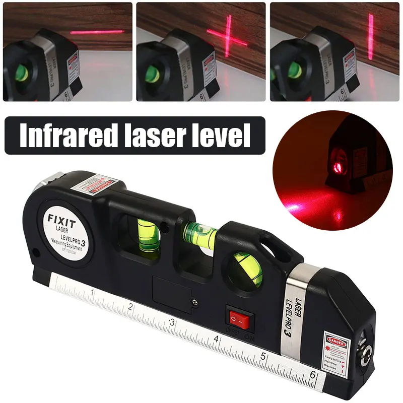 

Level Ruler Construction Site Angle Measurement Durable Black Sturdy Angle Gauge Plaything Laser Level