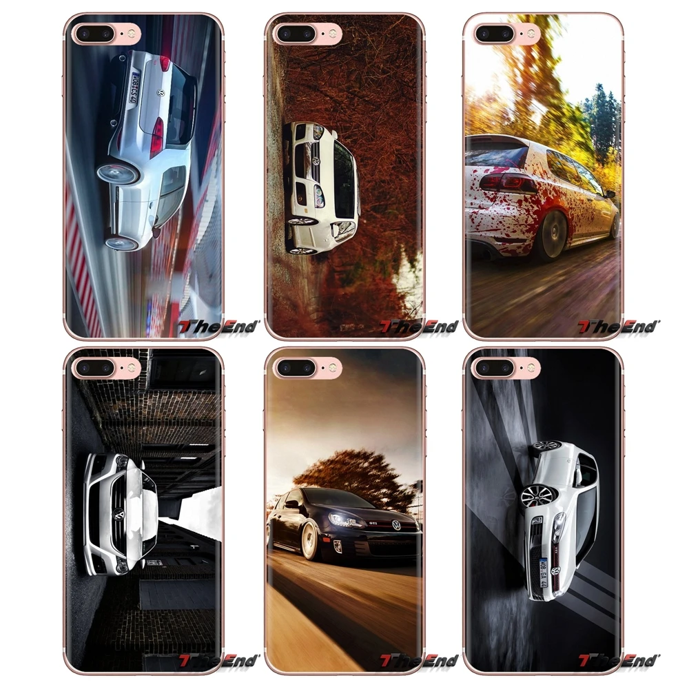 

Silicone Phone Skin Case For Sony Xperia Z Z1 Z2 Z3 Z5 compact M2 M4 M5 C4 E3 T3 XA Huawei Mate 7 8 Y3II Volkswagen Golf GTI Car