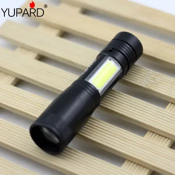 

Q5+COB LED Flashlight Zoomable Torch Super Bright Waterproof Handheld Pocket Clip Work Light for Emergency Tactical Flashlight