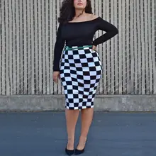 Fashion Women Colorblock Patchwork font b Tartan b font Check Plaid Wear to Work Business Party