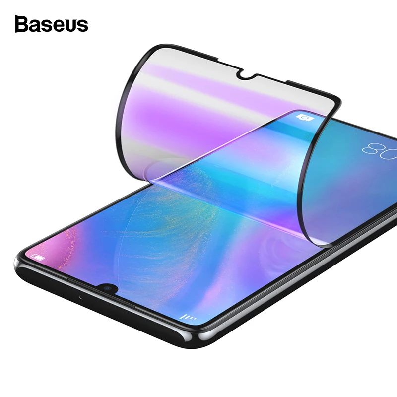 Baseus 2pcs Screen Protector Tempered Glass For Huawei P30 Pro Hydrogel Film Protective Front Glass Film For Huawei P30 P30Pro