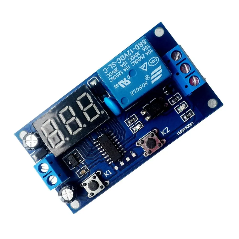 

DC 12V Digital Display Trigger Cycle Time Delay Relay Module Board