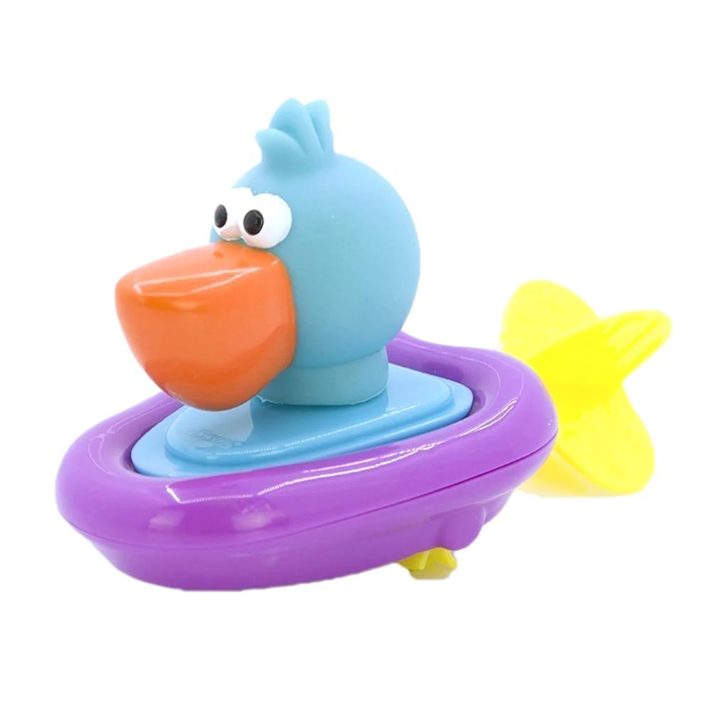 

1pc Bath Toy Pull and Go Water Racing Toy Cute Cartoon Animals Plastic Fun Educational for Shower Pool Bathtub Assessories