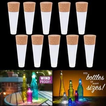 

Table Lamp 1Pcs Cork Shaped USB Rechargeable LED Night Light Wine Bottle Lamps Party Decor Create The Romantic Atmosphere