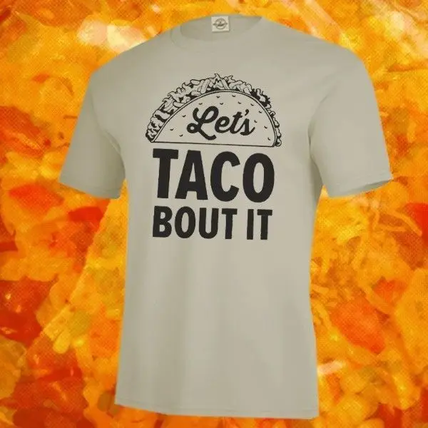 Модная мужская футболка бесплатная доставка совершенно новая рубашка Let TACO memorit и