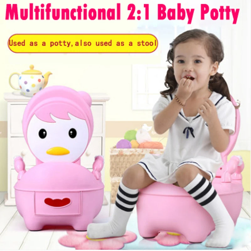 21 New Baby Potty Seat Children Plastic Toilet For Free Potty Brush