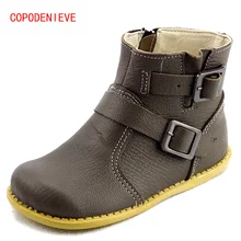 COPODENIEVE Girls natural leather footwears youngsters boots 2017 springtime huge Boys and also women boots trainee informal Martin boots Children’s footwears