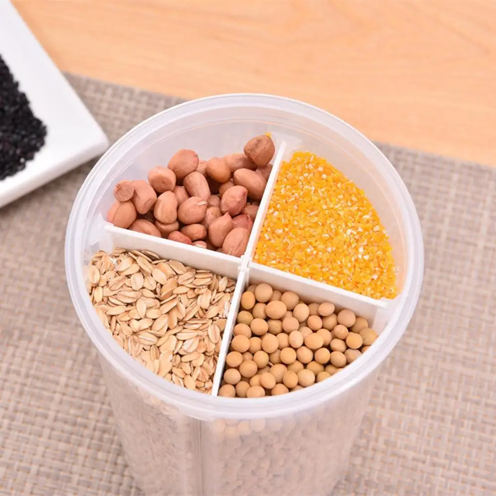 

Transparent Plastic Storage Box New Dry Dried Food Storage Box Clear Cereal Container Box 2462 compartment sealed 5pz