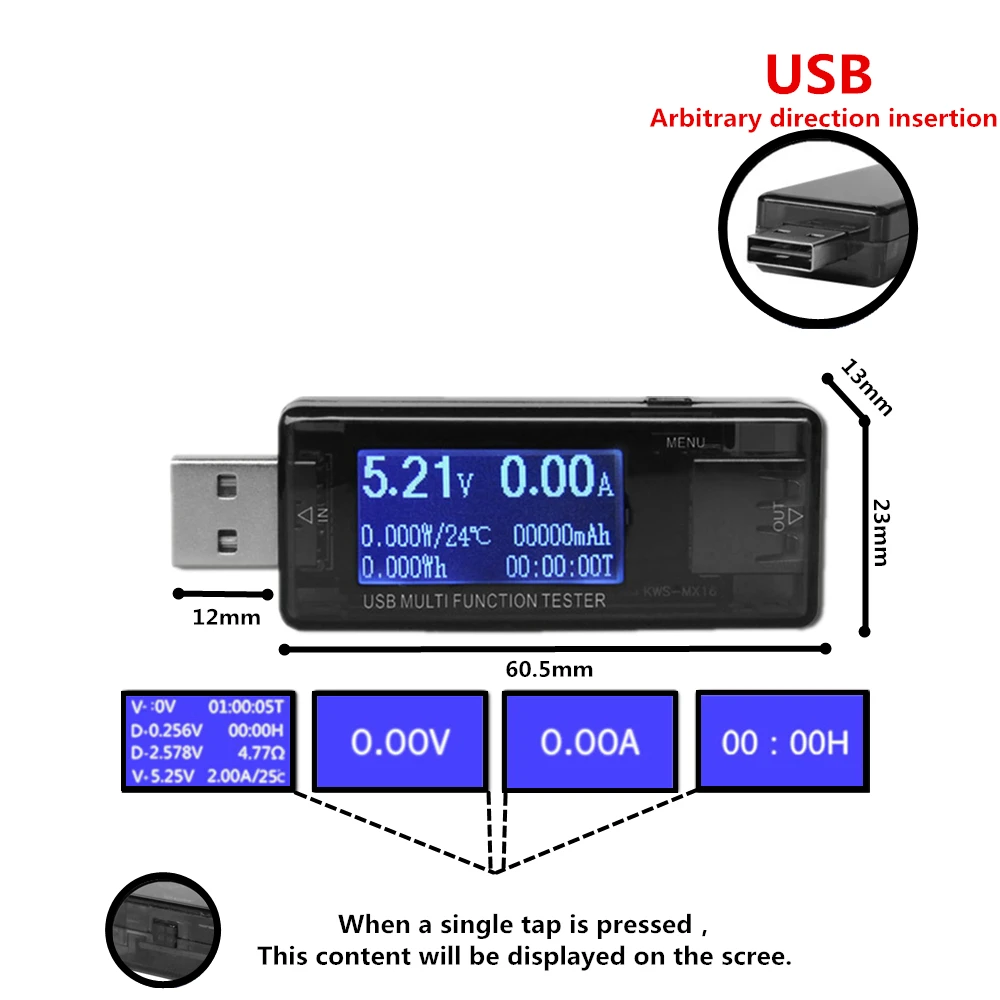 8 в 1 QC2.0 3,0 4-30 в электрическая мощность USB Емкость тестер напряжения измеритель тока монитор вольтметр Амперметр