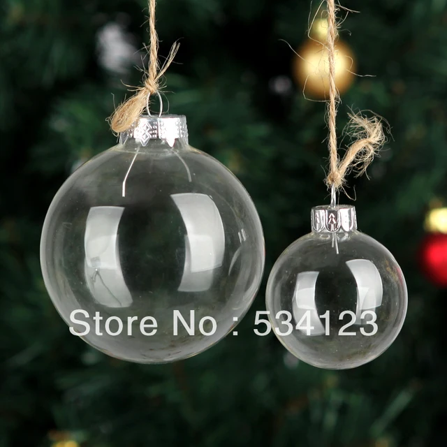 Factory Wholesale ! 20*Dia3cm Handmade Transparent Glass Balls Factory wholesale ! 20*Dia3cm handmade transparent glass balls / christmas glass ornaments/ wedding - Factory Wholesale ! 20*Dia3cm Handmade Transparent Glass Balls