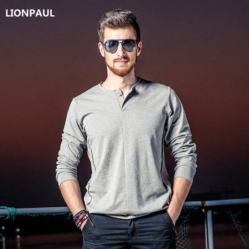 

LIONPAUL 2017 Fashion Long sleeve Men's shirts male casual Linen shirt men Brand Plus size Asian size camisas FH1273