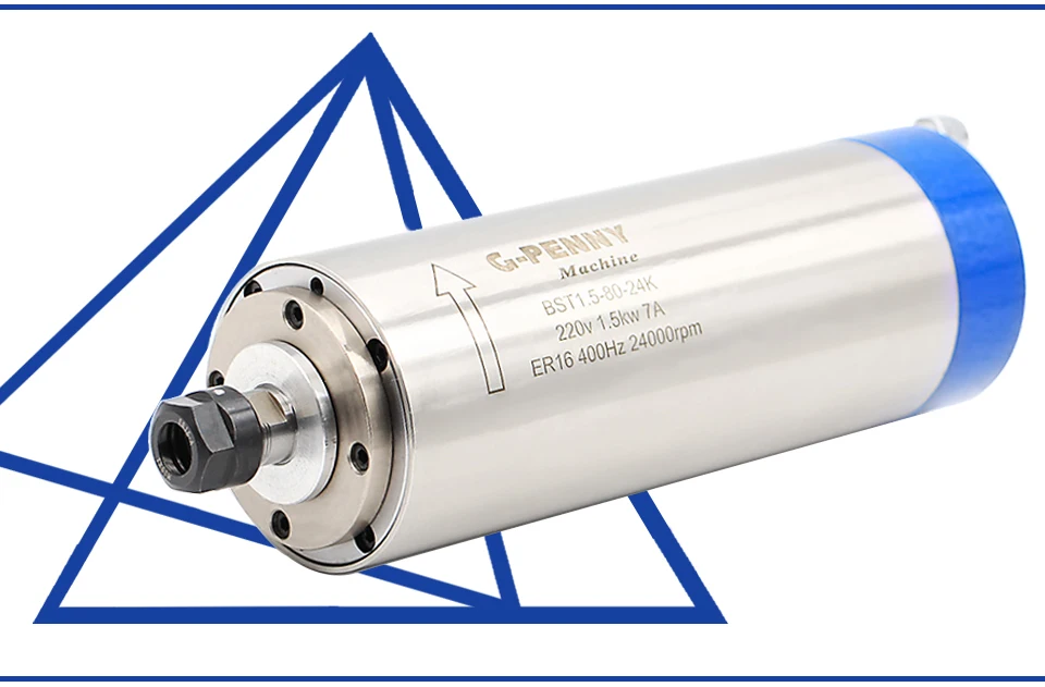 1,5 квт шпиндель с водяным охлаждением ER16 CNC мотор шпинделя с водяным охлаждением 80x220 мм и 80 мм литой алюминиевый зажим кронштейн крепления шпинделя
