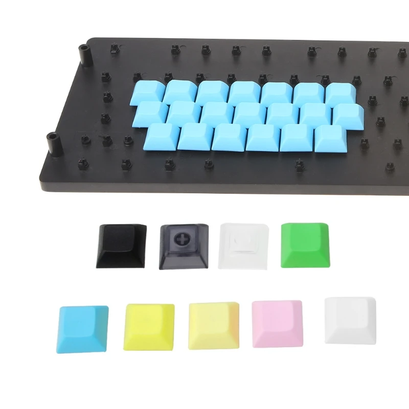 PBT Keycaps DSA 1u Blank Printed Keycaps For Gaming Mechanical Keyboard 9 Colorin Mouse Pads