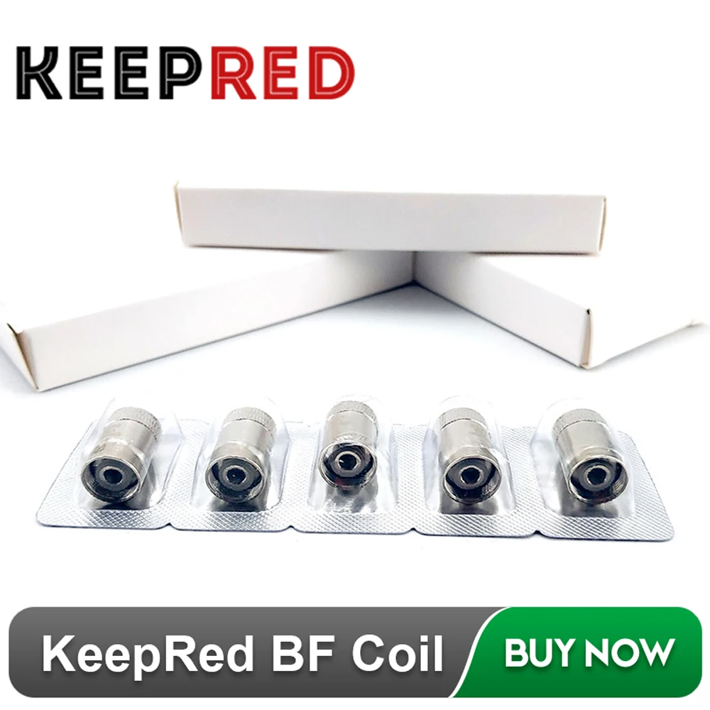 

25Pcs/Lot Original Keepred for eGo AIO BF Replacement Coils SS316 Vape Atomizer Head for CUBIS/for Cuboid Mini E Cigarettes