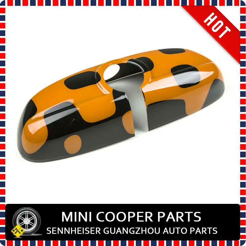 Бренд mini cooper ABS материал УФ-защита внутренняя зеркальная крышка яркий оранжевый стиль для mini cooper F56(1 шт./компл