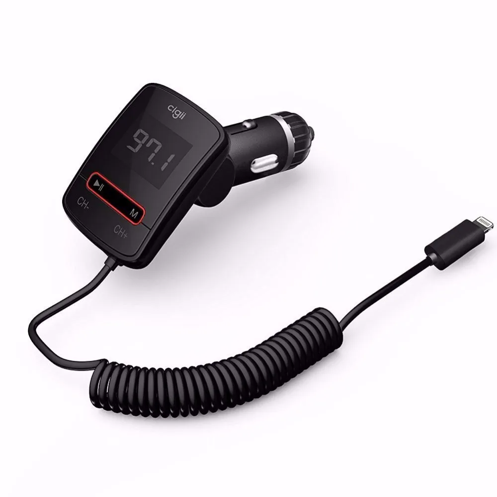 Car FM Transmitter for iPhone 7, 7 Plus, 6s, 6,/iPad Air