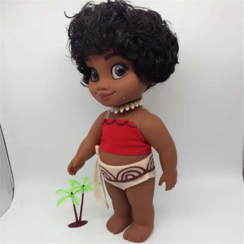 Boneca moana Vaiana moana maui Sing music 40cm vinyl doll cosplay princess adventure models cartoon movie