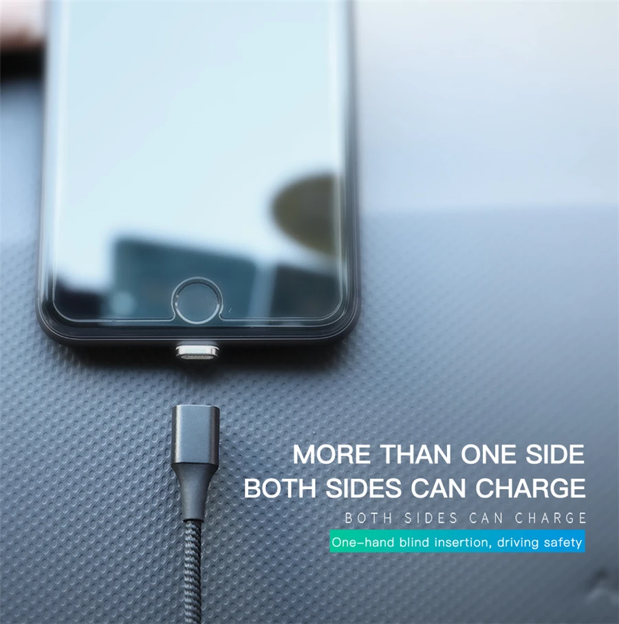 3A Magnetic Cable Micro USB Type C Fast Charging Data Cable For iPhone SAMSUNG S10+ S9 XIAOMI Mi9 QC3.0 LED Magnet Charger Wire (7)