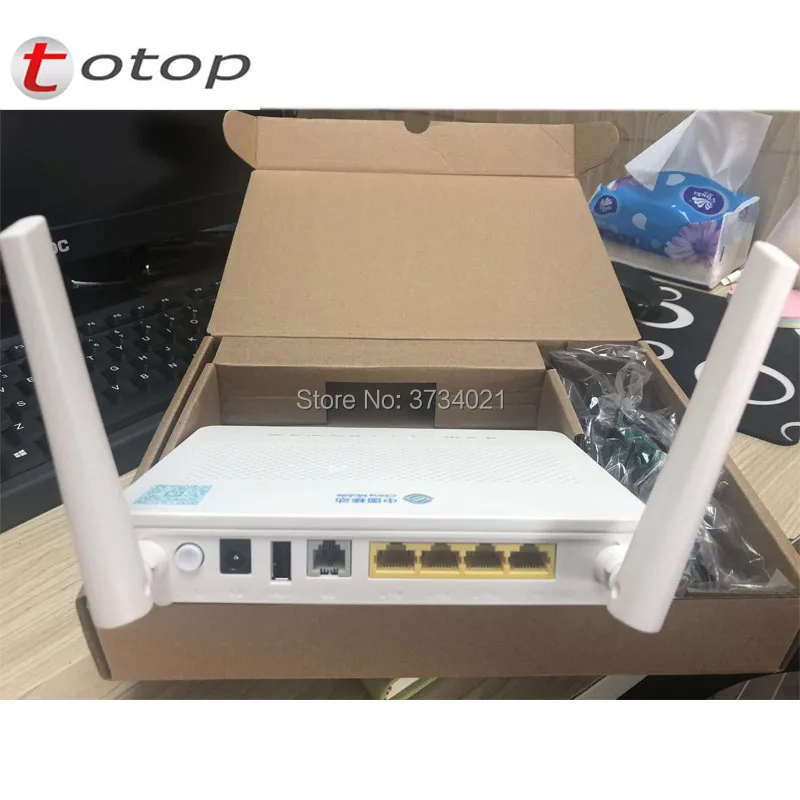 20 шт./лот Huawei GPON терминал HS8546V5 ONU ONT 4GE порт + 1 телефон 2USB с 2 4G & 5G двухдиапазонный Wi Fi