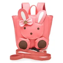 New pink rabbit children’s school bags baby girl preschool backpack kindergarten shoulder bag mochila infantis for age 1-3