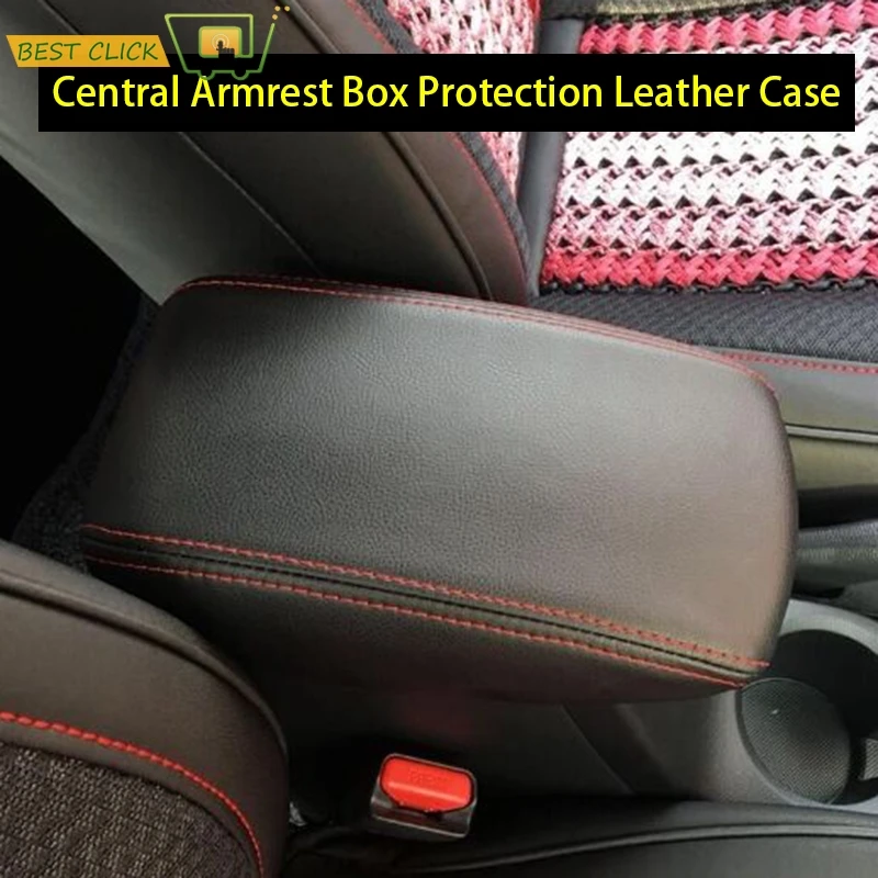 

For Hyundai Creta ix25 2015-2019 Car Central Armrest Box Cover Center Console Protection Leather Case Car-Styling Accessories